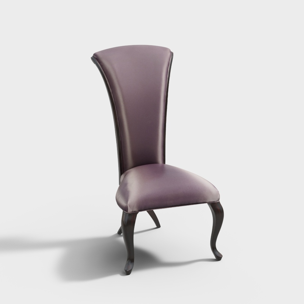 Elegant Low-Polygon Chair 3D Model