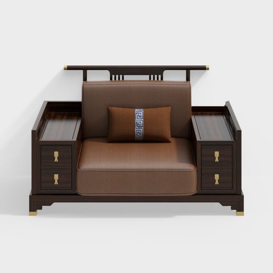 Elegant Fusion 3D Model Sofa for Modern and Traditional Spaces