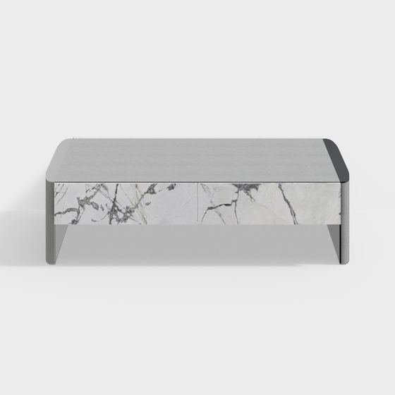 Elegant Marble Coffee Table 3D model