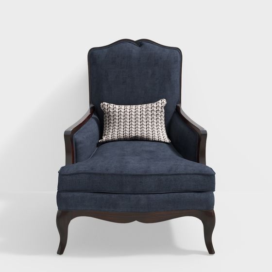 Elegant Vintage Armchair 3D model