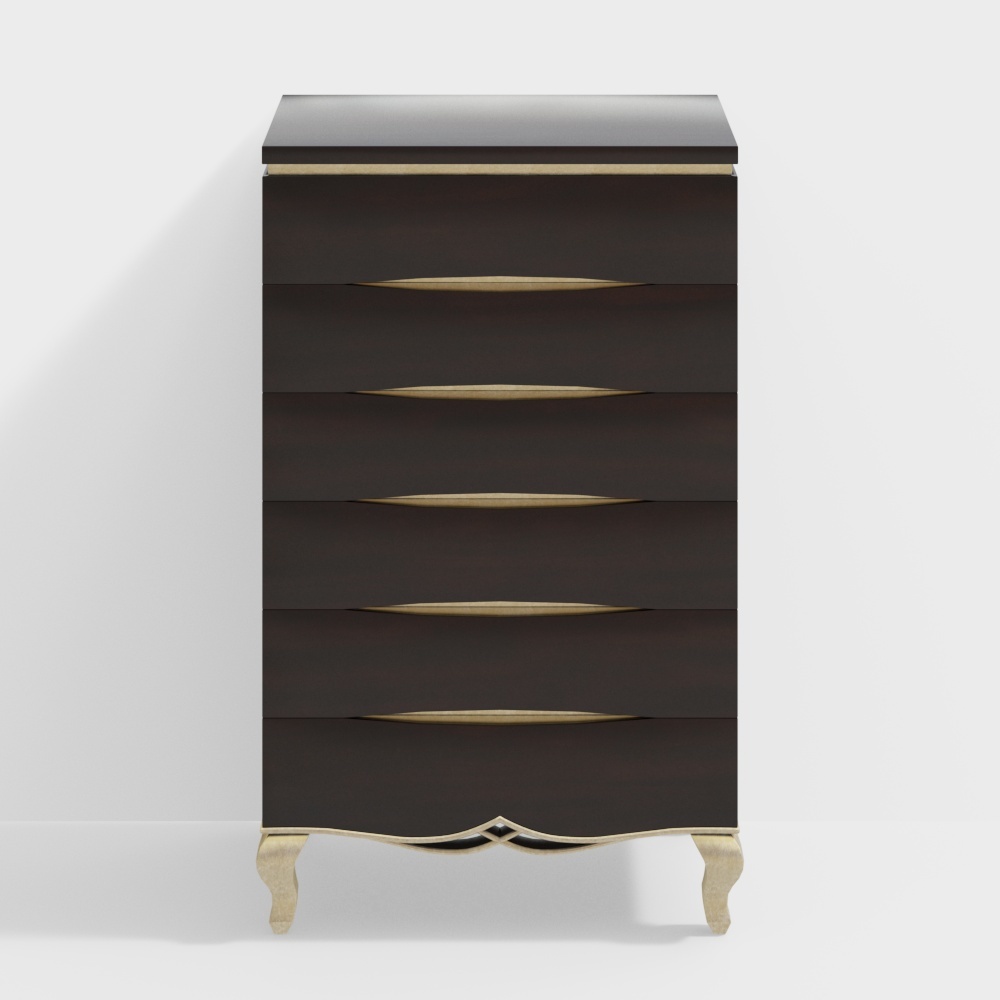 Elegant Chest of Drawers 3D model