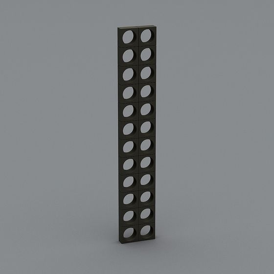 Urban Pillar Low-Poly 3D model
