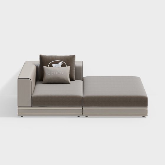 Modern Minimalist Polygonal Sofa 3D model