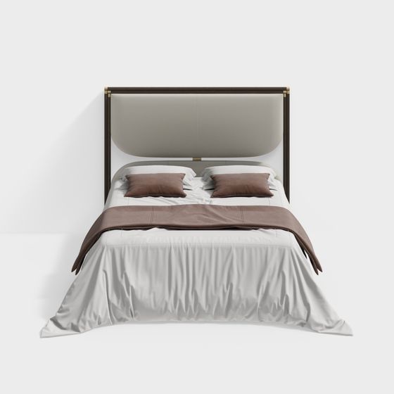 Urban Elegance Bed 3D model for Modern Interiors