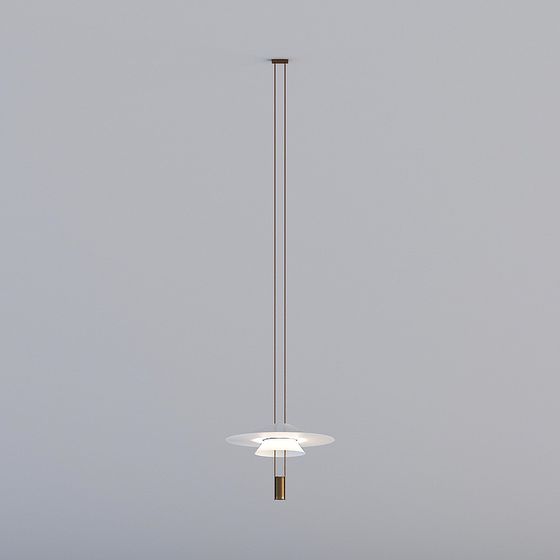 Elegant Low-Poly Chandelier 3D model