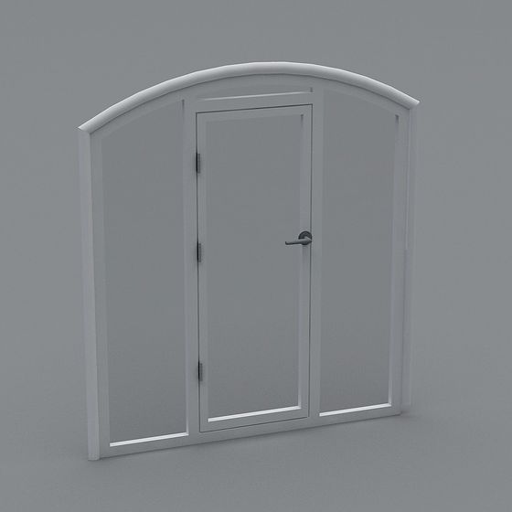 Elegant Arch Door 3D model for Modern Design