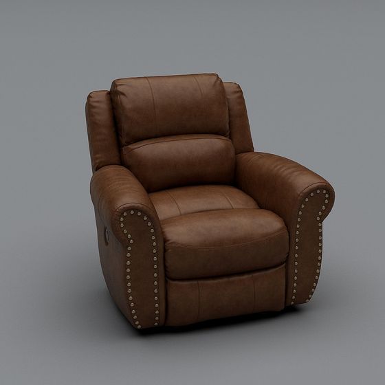 Vintage Leather Armchair 3D model for Modern Interiors