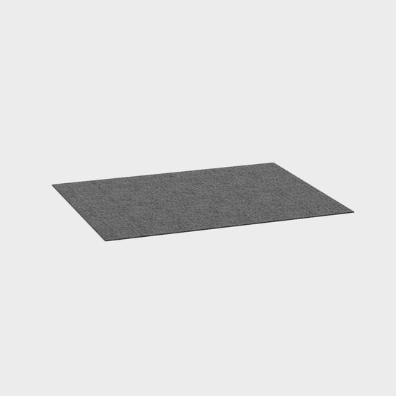 Stylish Gray Carpet 3D model