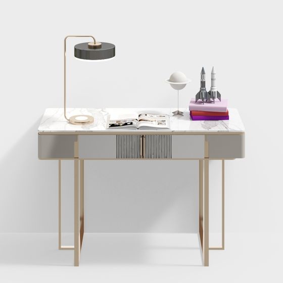 Modular Children's Room Combo Desk 3D Model - Bacchus Style