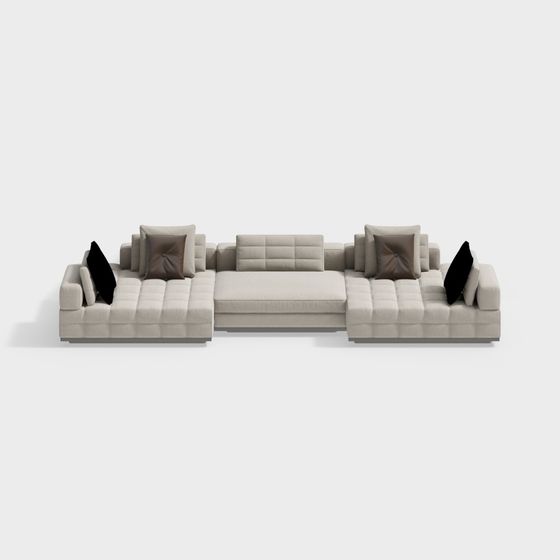 Urban Comfort Sofa 3D model