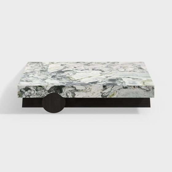 Elegant Marble Coffee Table 3D model