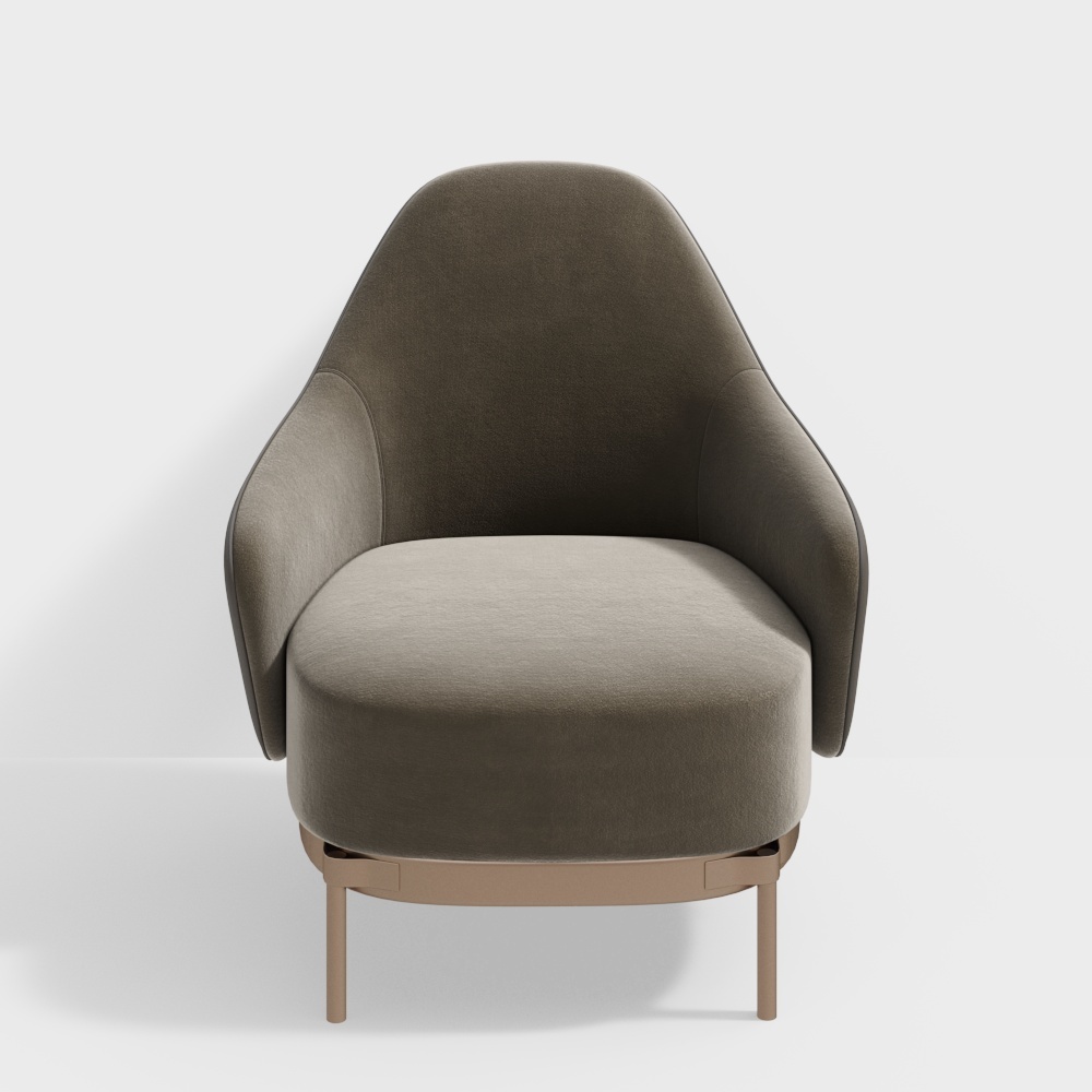 Cozy Curve Chair 3D model