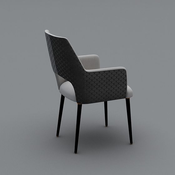 Stylish Low-Poly Chair 3D model for Contemporary Interiors