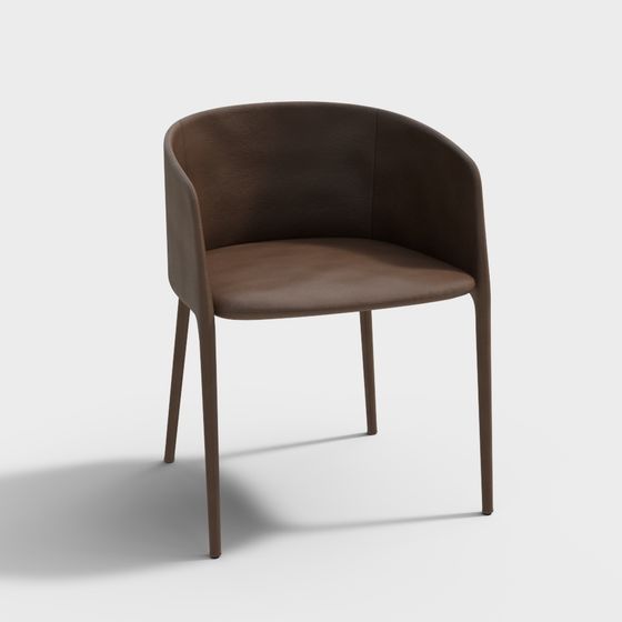 Cozy Leather Chair 3D model