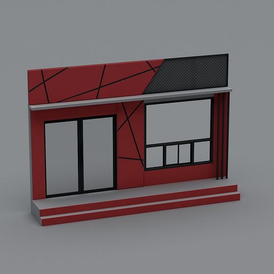 Unique Geometric Low Poly 3D Model Design