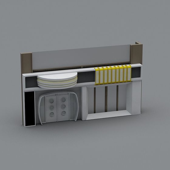 Futuristic Portal 3D Model for Urban Environments