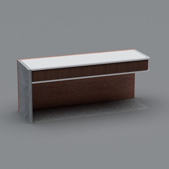 City Reception Desk 3D model