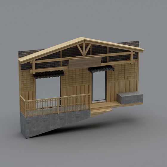 Unique Japanese Style 3D model for Modern Design