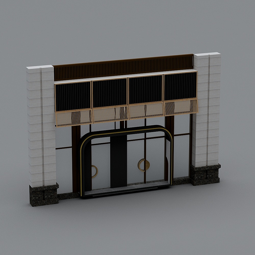 Japanese style facade