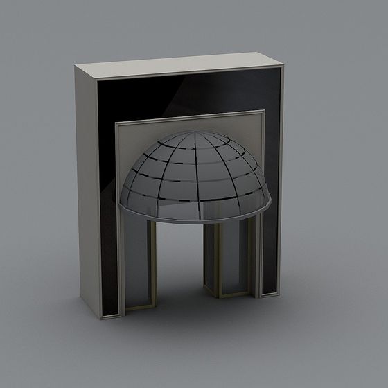 Glass Dome Entrance 3D Model