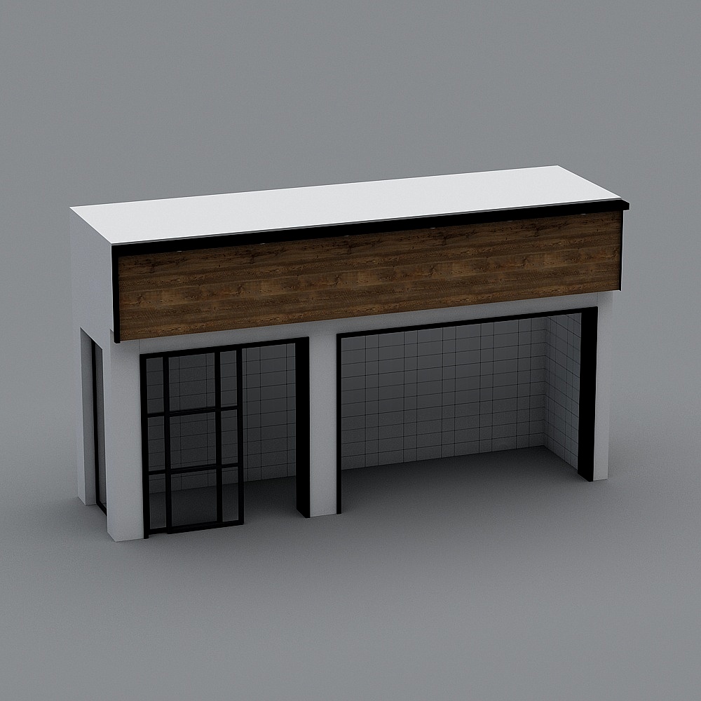 Industrial style facade