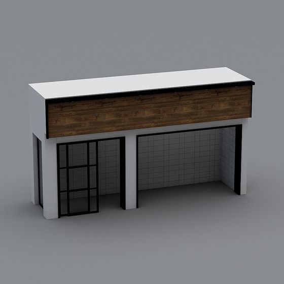 Urban Reception Desk 3D Model