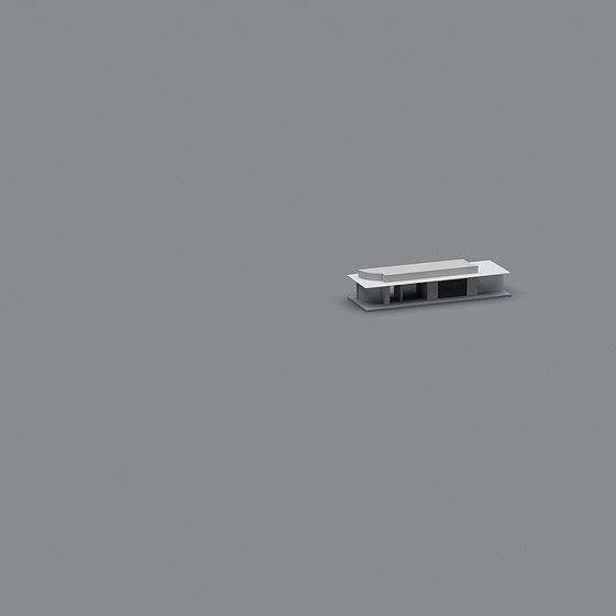 Modern Minimalist Small Building 3D model