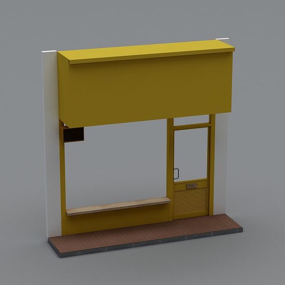 Urban Station 3D Model - Modern Minimalist Design