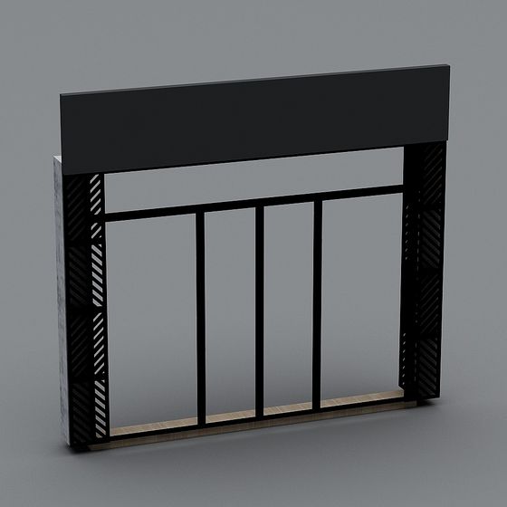 Urban Window 3D model for Modern Spaces