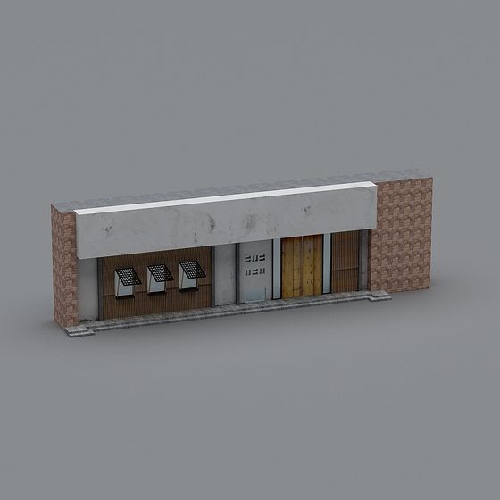 Low Poly Architectural Building 3D model