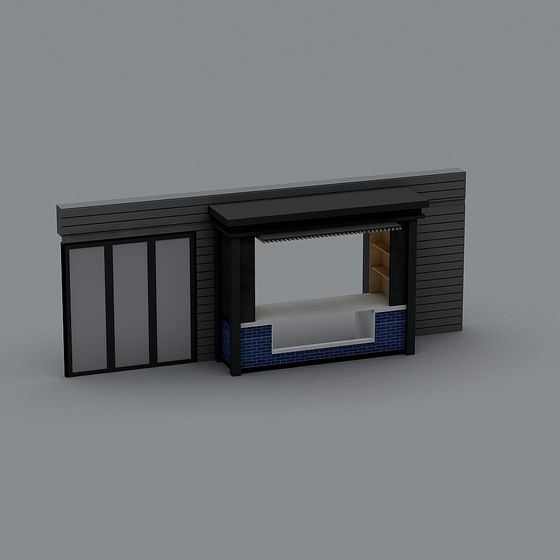 Stylish Low-Poly Urban Building 3D model