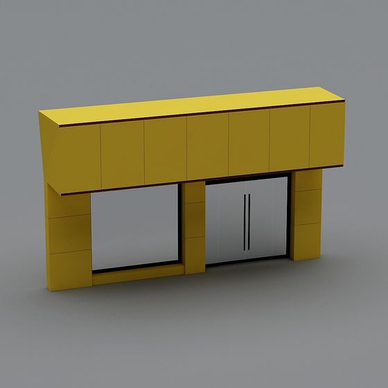City Window Cabinet 3D model