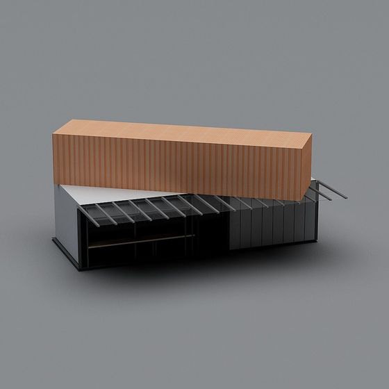 Low Poly Modern Building 3D model