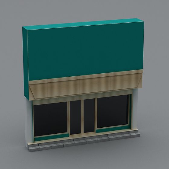 Urban Window 3D model with Modern Aesthetic