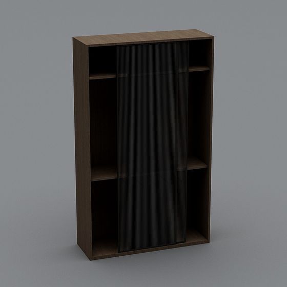 Stylish Urban Storage Cabinet 3D model