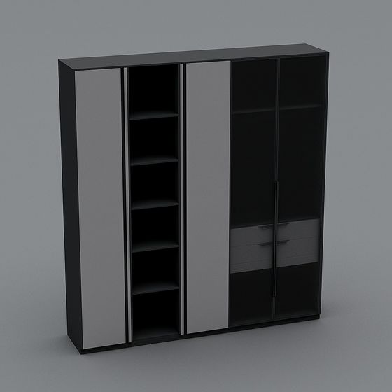 Urban Bookshelf 3D Model