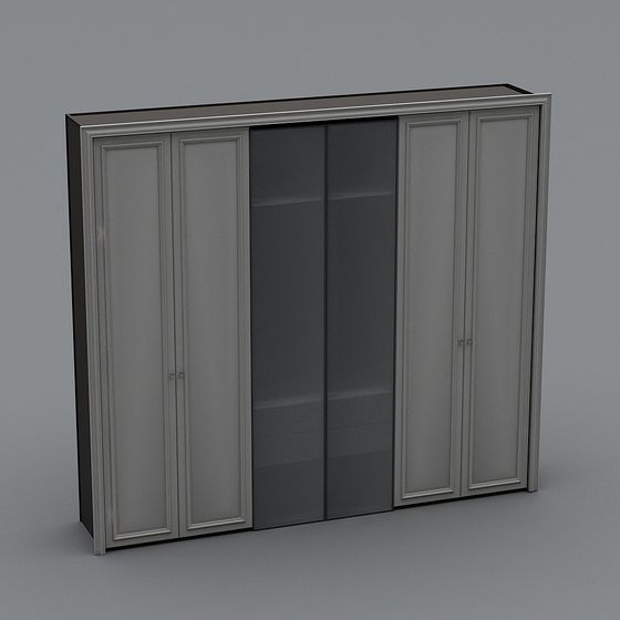 Minimalist Wardrobe 3D model