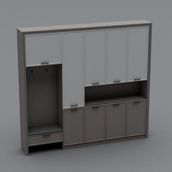Modern Wall-Mounted Storage Cabinet 3D model