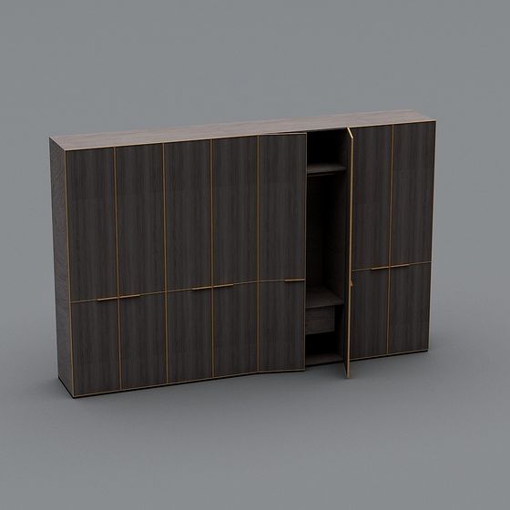 Minimalist Storage Cabinet 3D model