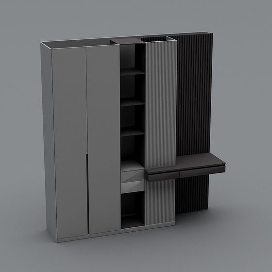 Urban Bookshelf 3D model