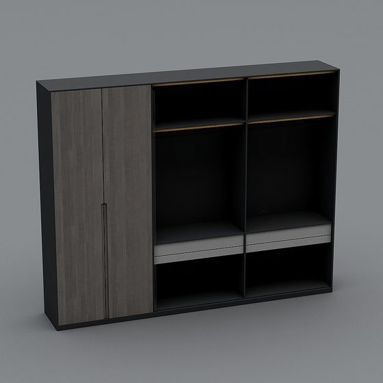 Urban Corner Storage Cabinet 3D model