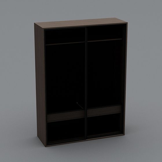 Urban Closet 3D model - Modern Minimalist Wardrobe Design
