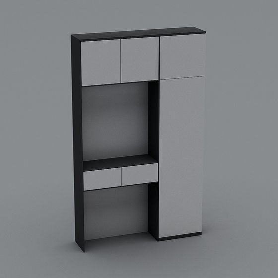 Urban Elegance Bookshelf 3D model