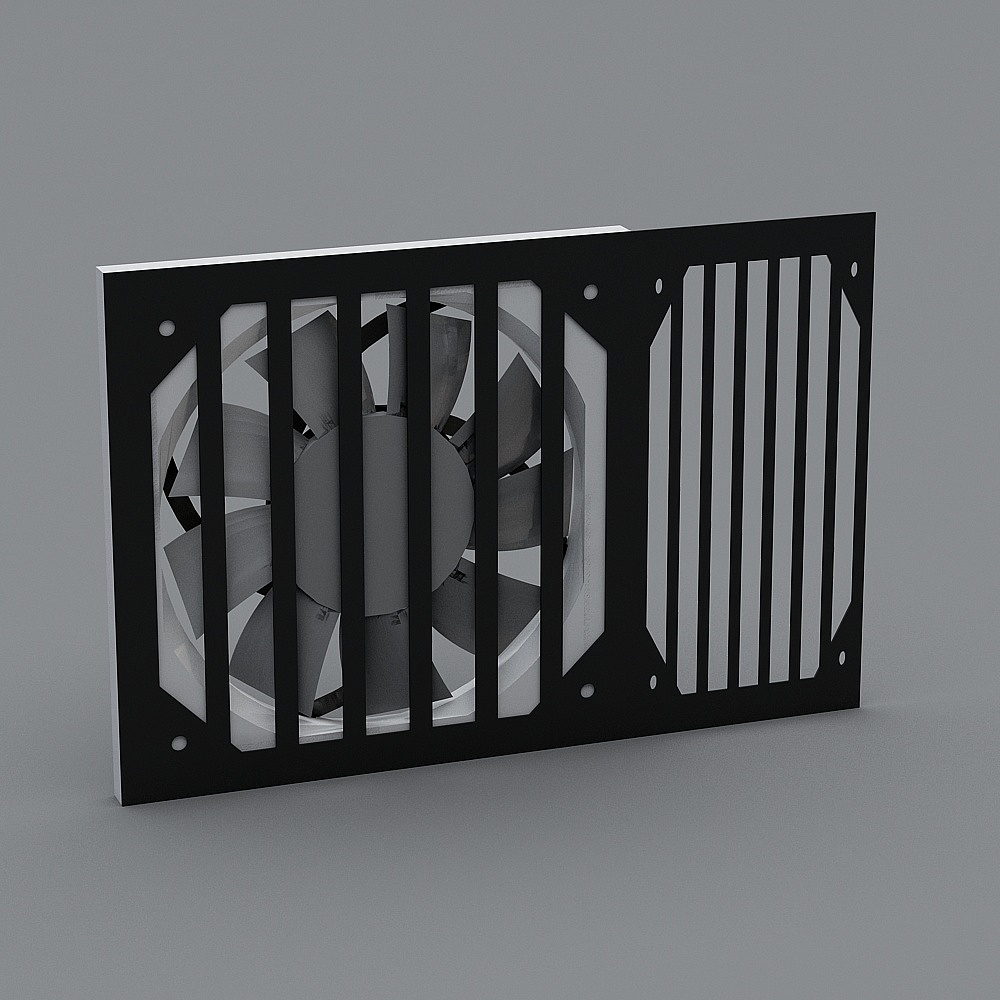 Industrial Aesthetic Vent 3D model