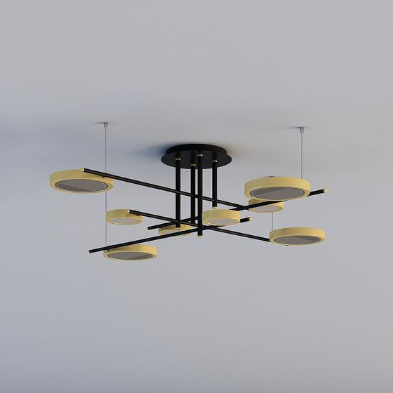 Stylish Modern Pendant Light 3D model