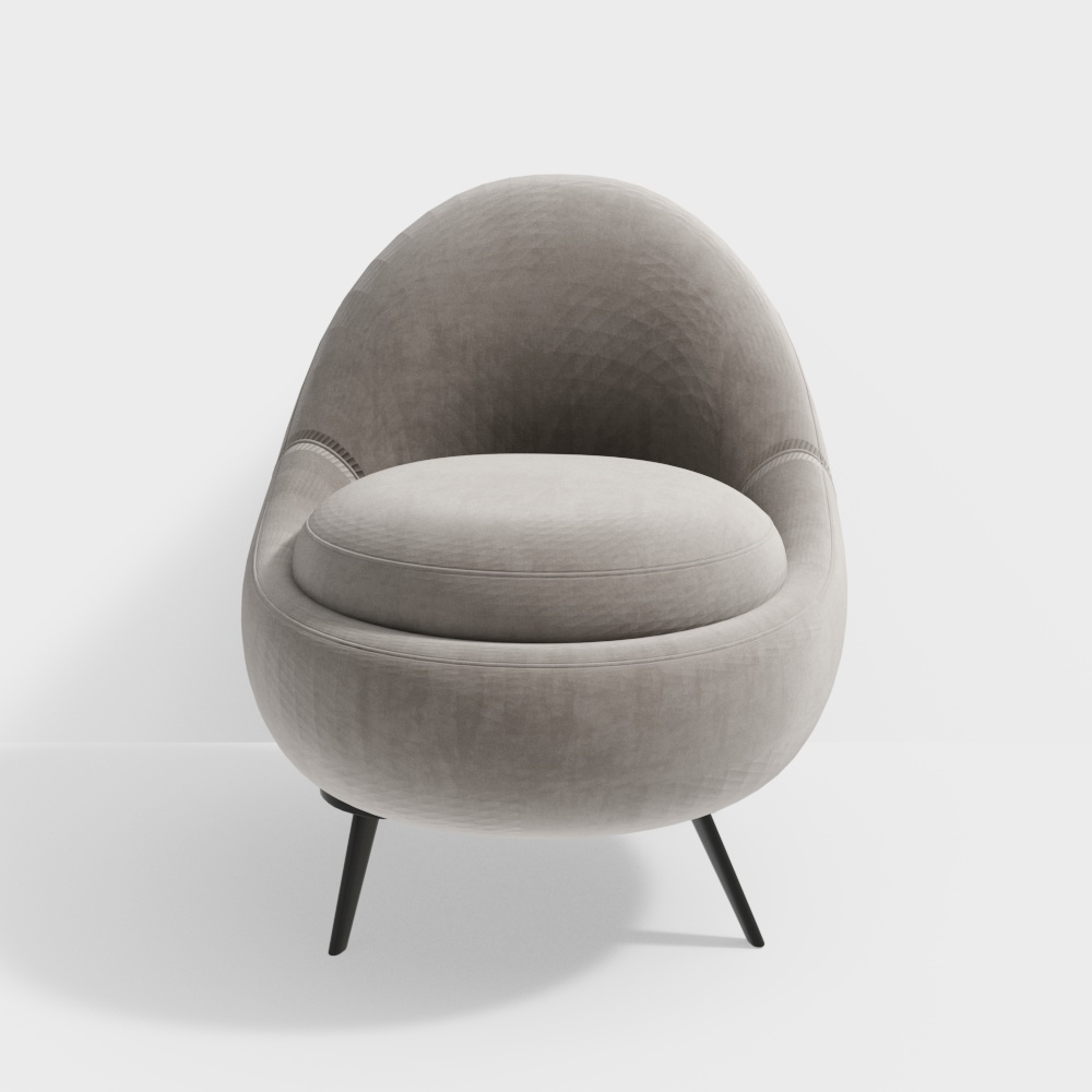 Egg-Shaped Sofa 3D model