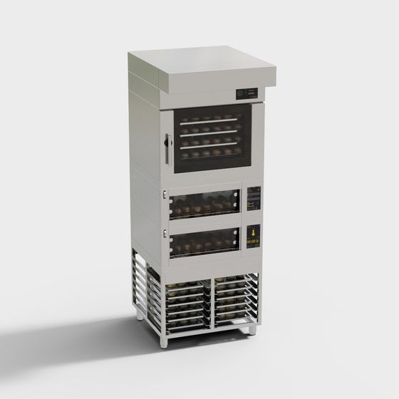 Stylish 3D Baking Oven Model for Modern Kitchens