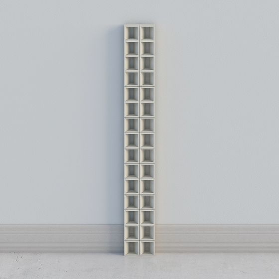 Vertical Bookshelf 3D model for Modern Design