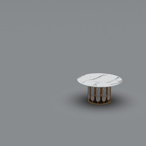 Minimalist Round Table 3D model