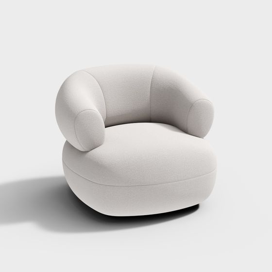 Stylish AX011 Lounge Chair 3D Model for Personal Spaces